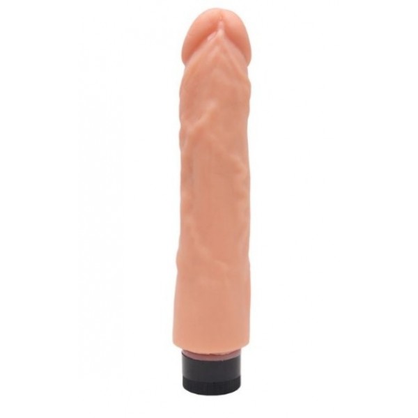 PÊNIS REALÍSTICO COM VIBRAÇÃO EM CYBER SKIN 21 X 3,8CM YAFFA Nº2