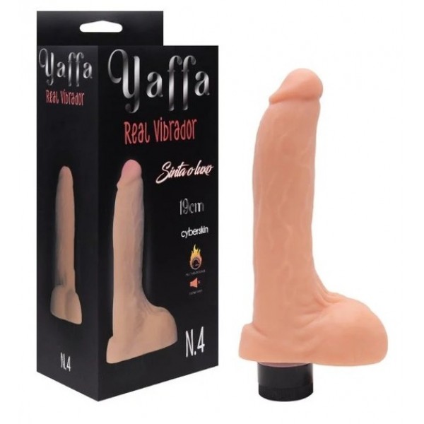 PÊNIS REALÍSTICO COM VIBRADOR EM CYBER SKIN...