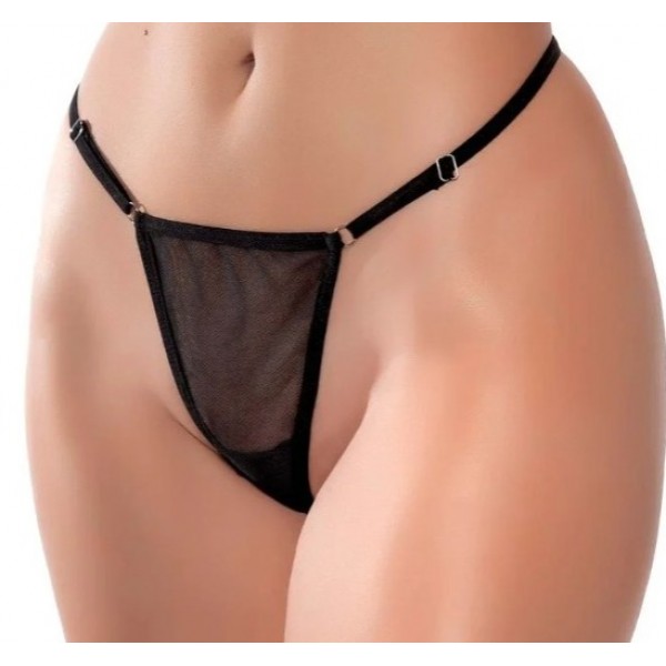 CALCINHA FIO DENTAL FRASE CAI DE BOCA COM STRASS YAFFA