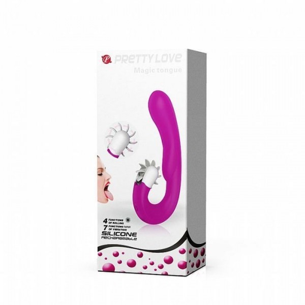 VIBRADOR MAGIC TONGUE ESTIMULADOR SIMULANDO L...