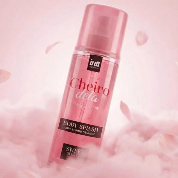 CHEIRO DELA BODY SPLASH COM AROMA SEDUTOR LINHA SWEET SECRETS BY CARLA GEANE 230ML INTT