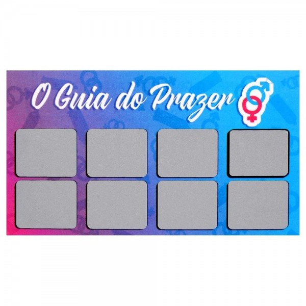 JOGO RASPADINHA GUIA DO PRAZER HÉTERO UNITÁRIA SENSUAL LOVE 