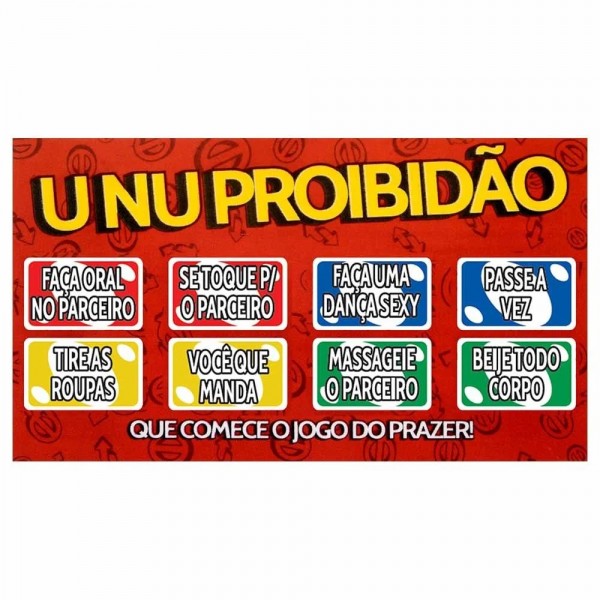 JOGO RASPADINHA UNU PROIBIDÃO UNITÁRIA SENSUAL LOVE