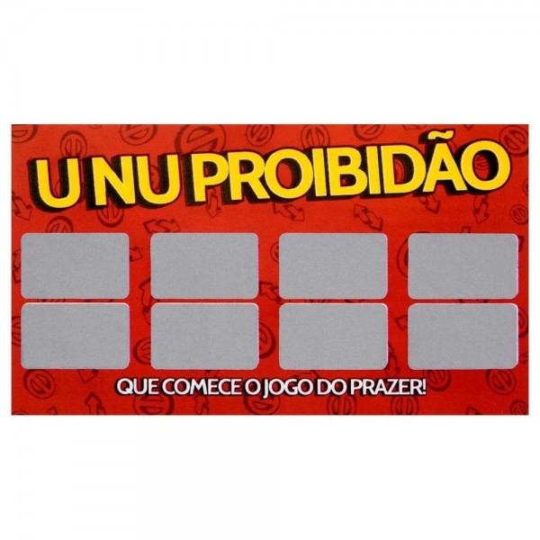 JOGO RASPADINHA UNU PROIBIDÃO UNITÁRIA SENSUAL LOVE