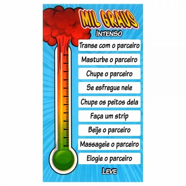 JOGO RASPADINHA MIL GRAUS UNITÁRIA SENSUAL LOVE