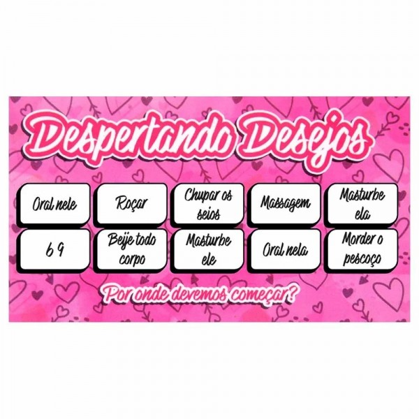 JOGO RASPADINHA DESPERTANDO DESEJOS UNITÁRIA SENSUAL LOVE