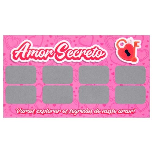 JOGO RASPADINHA AMOR SECRETO UNITÁRIA SENSUA...