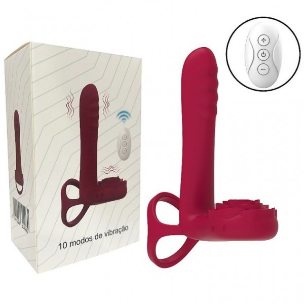 VIBRADOR PENIANO COM ANEL DUPLO NORMA SEXY IMPORT