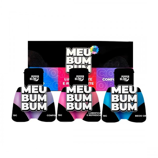 MEU BUM BUM KIT COM BEIJO GREGO, CONFORTO E LUBRIF...