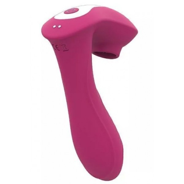 VIBRADOR DE PONTO G E SUGADOR CLITORIANO COM CONTR...