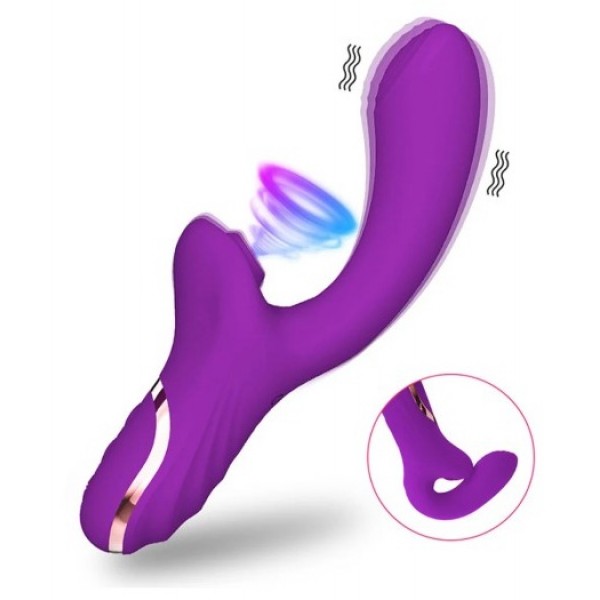 VIBRADOR E SUGADOR CLITORIANO 10 MODOS DE VIBRAÇ�...