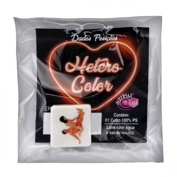 HETERO COLOR DADO POSIÇÃO DIVERSÃO AO CUBO