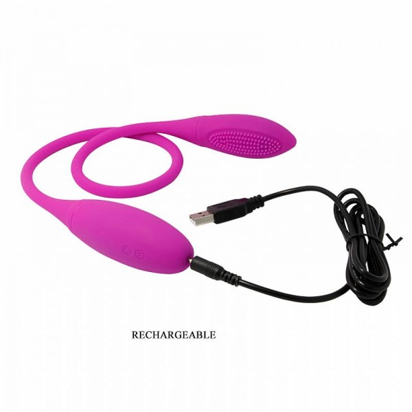 VIBRADOR DUPLO SNAKY VIBE PRETTY LOVE