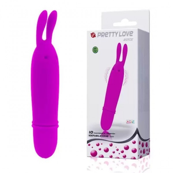 VIBRADOR BOYCE 10 VIBRAÇÕES PRETTY LOVE