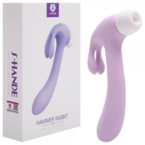 VIBRADOR E SUGADOR HAMMER RABBIT S-HANDE SEXY IMPO...