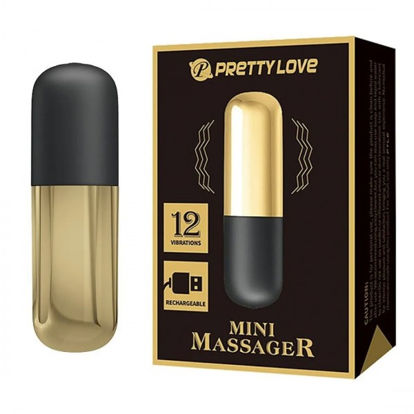 BULLET 12 MODOS DE VIBRAÇÃO MINI MASSAGER P...