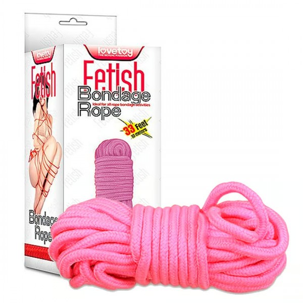 CORDA PARA BONDAGE 10 M SEXY IMPORT FETISH ROPE LOVETOY 