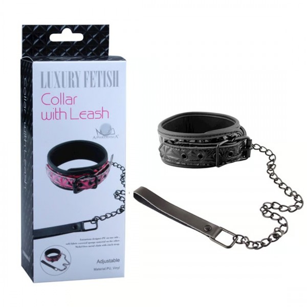 COLEIRA LUXURY COM CORRENTE COLAR WITH LEASH ...