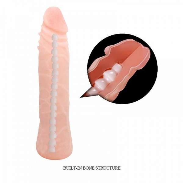 PÊNIS REALÍSTICO EM CYBERSKIN COM VÉRTEBRA 19,0X 3,7CM SEXTOY SEXY IMPORT 