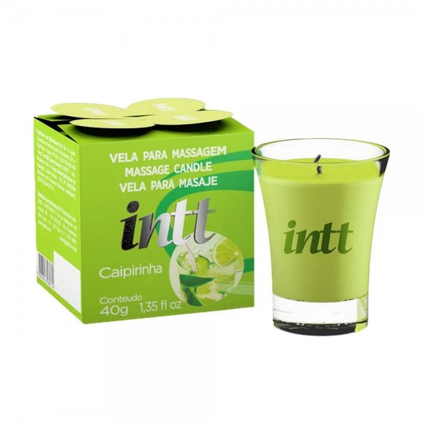 VELA PARA MASSAGEM BEIJÁVEL SABOR CAIPIRINHA 40G INTT