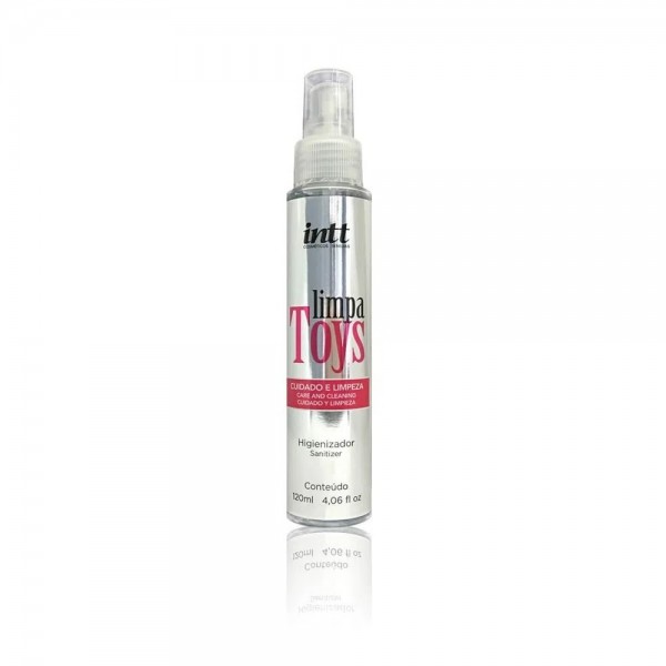 LIMPA TOYS HIGIENIZADOR LÍQUIDO PARA CUIDADO E LIMPEZA 120ML INTT