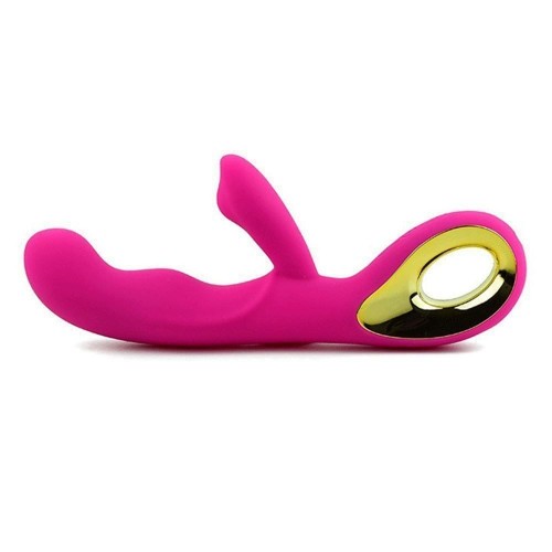 VIBRADOR DUPLO PIMA COM ESTIMULADOR CLITORIS ...