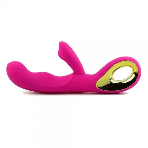 VIBRADOR DUPLO PIMA COM ESTIMULADOR CLITORIS ...