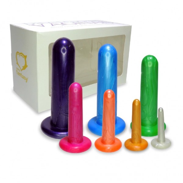 KIT DILATADORES VAGINAIS COM 07 PENETRADORES SEXY FANTASY