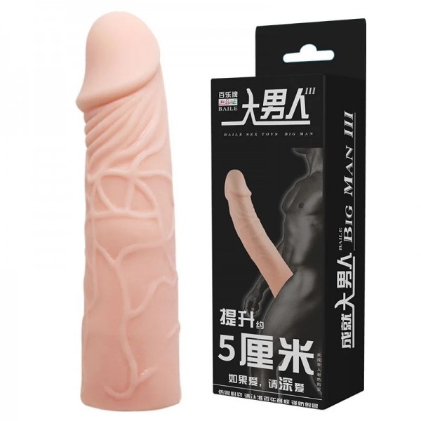 CAPA PENIANA EXTENSORA BIG MAN III BAILE 17X3,9 CM SEXY IMPORT