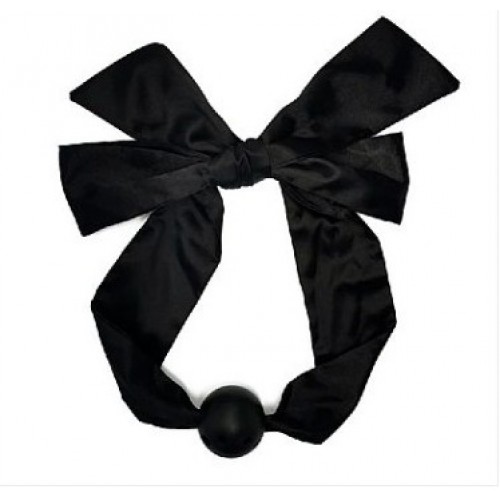 MORDAÇA BOLA EM FITA DE CETIM SEXY IMPORT