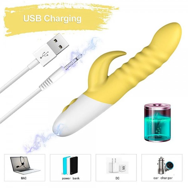 VIBRADOR PONTO G E ESTÍMULO CLITORIANO MELO MELO 10 VIBRAÇÕES SEXY IMPORT