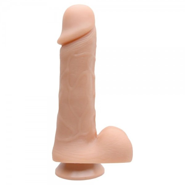 PÊNIS REALÍSTICO MACIÇO COM ESCROTO E VENTOSA REALDICK 18X 4,4CM- SEXY FANTASY