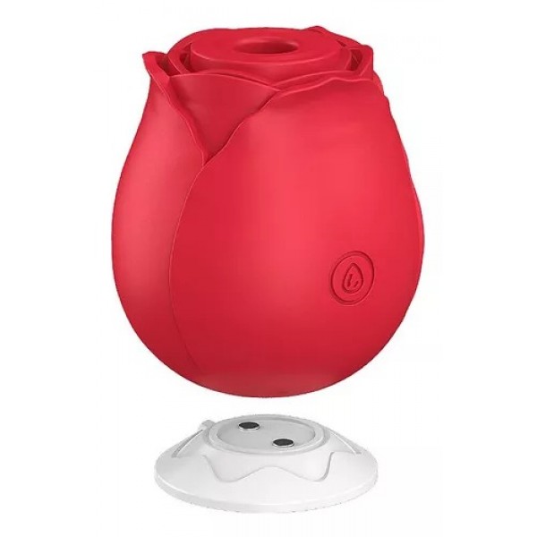 SUGADOR CLITORIANO NO FORMATO DE ROSA COM 10 MODOS DE PULSAÇÃO MAGIC ROSE 2