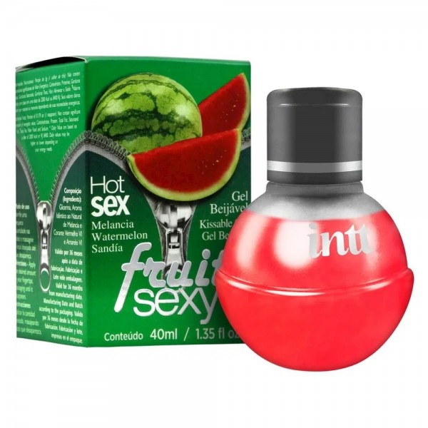 FRUIT SEXY GEL BEIJÁVEL SABOR MELANCIA 40ML ...