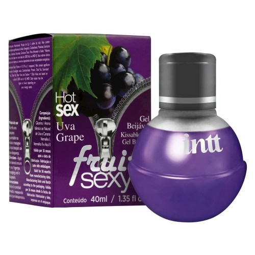 FRUIT SEXY GEL BEIJÁVEL SABOR UVA 40ML INTT