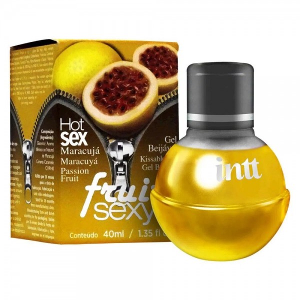 FRUIT SEXY GEL BEIJÁVEL SABOR MARACUJÁ 40ML INTT