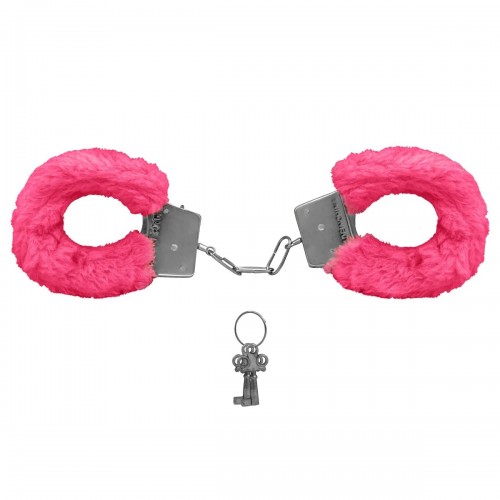 ALGEMA EM METAL COM PELÚCIA ROSA HARD CUFFS ...