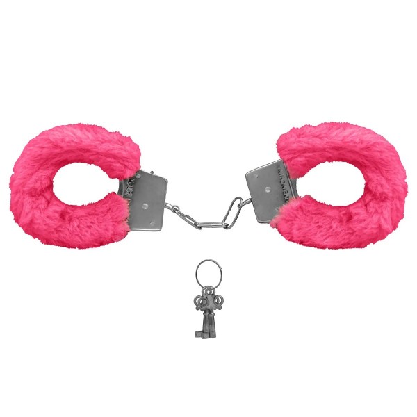 ALGEMA EM METAL COM PELÚCIA ROSA HARD CUFFS ...