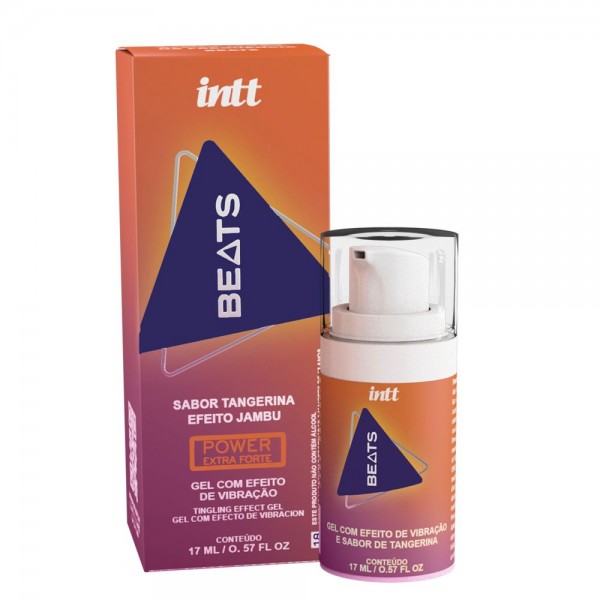  EXCITANTE COM EFEITO DE VIBRAÇÃO INTT BEATS SABOR TANGERINA 17ML INTT