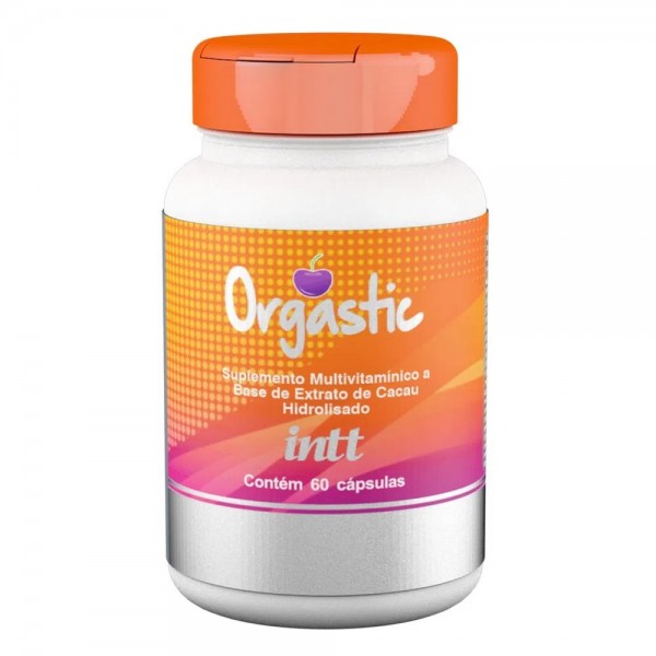 ORGASTIC SUPLEMENTO MULTIVITAMÍNICO E MINERAL A BASE DE CACAU HIDROLISADO 60 CÁPSULAS INTT