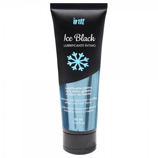 LUBRIFICANTE ÍNTIMO ICE BLACK SABOR MENTA 50ML INTT