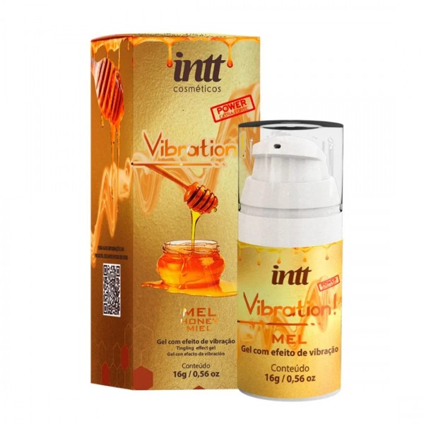 VIBRATION GEL EXCITANTE POWER SABOR MEL 17ML INTT