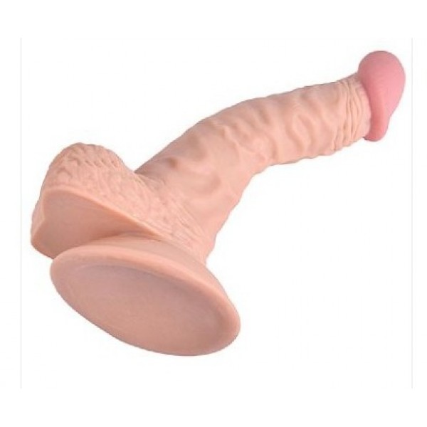 PÊNIS REALÍSTICO COM VENTOSA E ESCROTO EXTREME 19X 3,5CM SEXY IMPORT