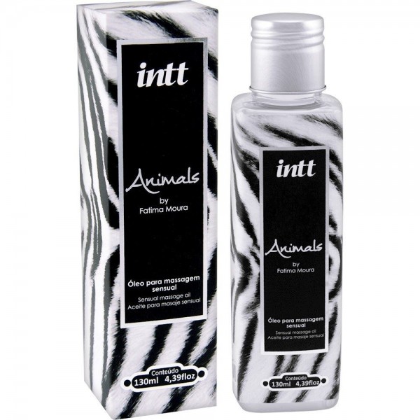 ÓLEO PARA MASSAGEM CORPORAL ANIMALS 130ML INTT