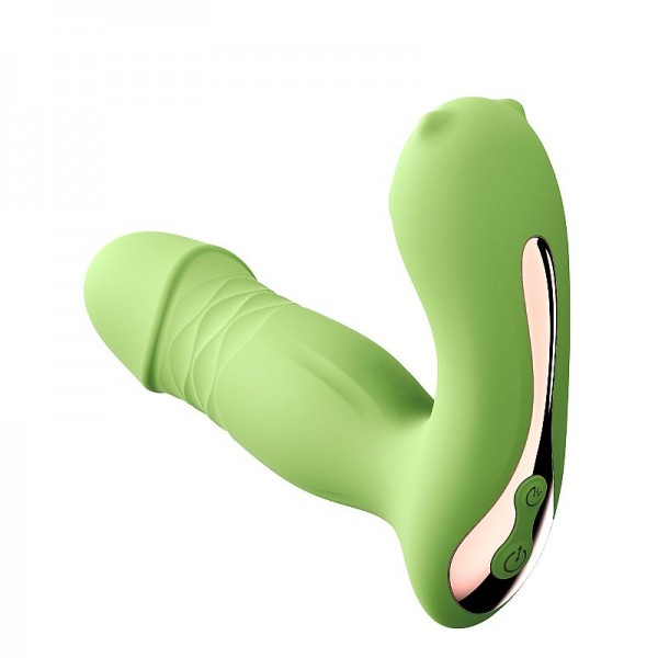 VIBRADOR DE PONTO G E CLITÓRIS COM PULSAÇÃO E VAI E VEM - À LONGA DISTÂNCIA - APP - SI
