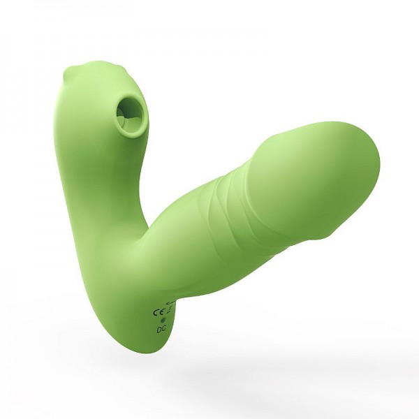 VIBRADOR DE PONTO G E CLITÓRIS COM PULSAÇÃO E VAI E VEM - À LONGA DISTÂNCIA - APP - SI