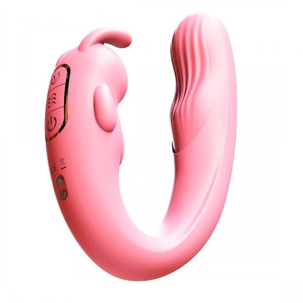 VIBRADOR PONTO G RABBIT TEXTURIZADO SEXY IMPO...