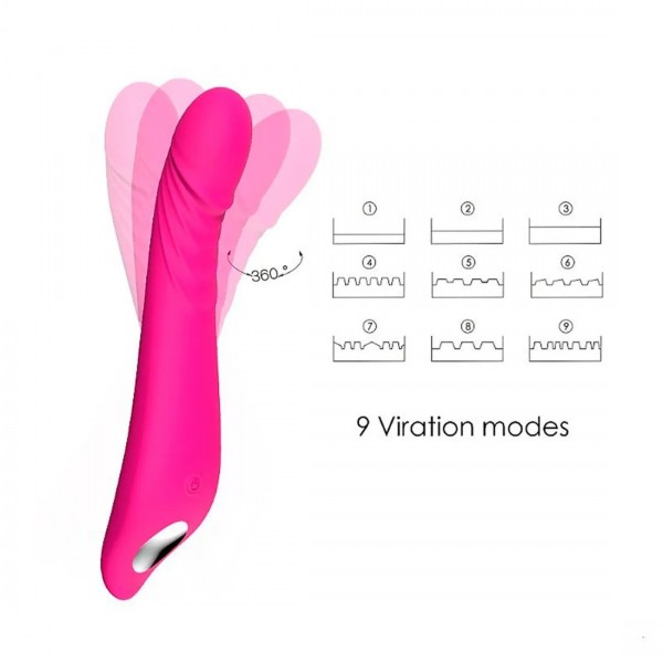 VIBRADOR ARES PONTO G COM 9 VIBRAÇÕES S-HANDE SEXY IMPORT