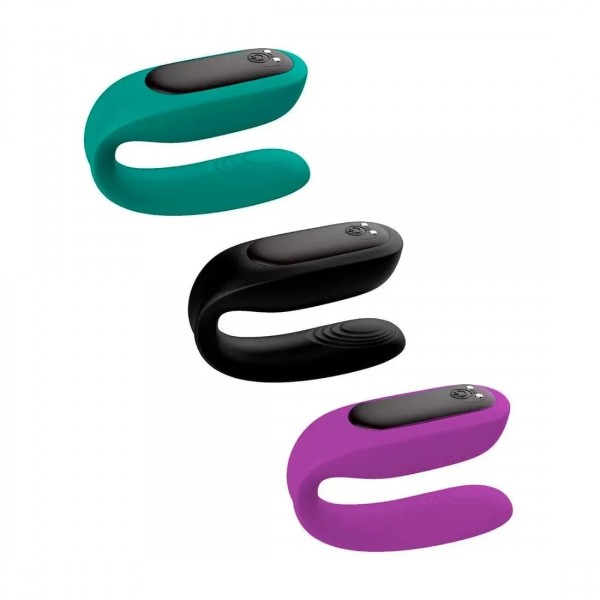 VIBRADOR CASAL BAUD-RCT 9 MODOS DE VIBRAÇÃO S-HANDE 