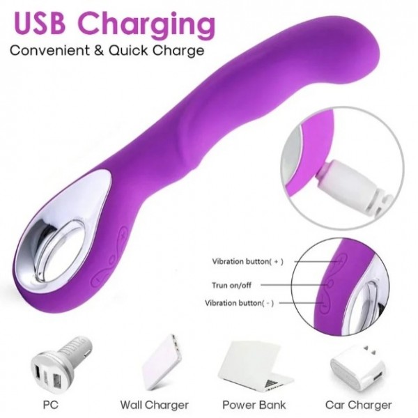  VIBRADOR PONTO G PIMA 10 MODOS DE VIBRAÇÃO SEXY IMPORT
